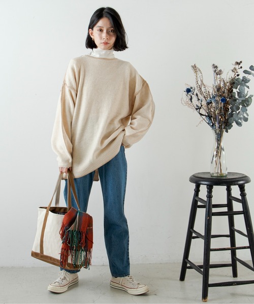 ANGIE（アンジー）の「チェック柄マフラー（マフラー・レディース・ブラウン/レッド/ブルー/グリーン・FREE）」の5枚目の写真