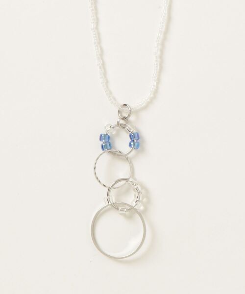 MATSUNO GLASS BEADS(マツノグラスビーズ)の「【MATSUNO GLASS BEADS/松野グラスビーズ】Halo Necklace NE91M(ネックレス・レディース・シルバー/ゴールド/ブラック/ブラウン/レッド/ピンク/ターコイズブルー/グリーン・FREE)」の7枚目の写真
