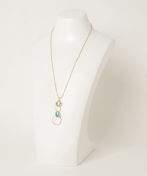MATSUNO GLASS BEADS(マツノグラスビーズ)の「【MATSUNO GLASS BEADS/松野グラスビーズ】Halo Necklace NE91M(ネックレス・レディース・シルバー/ゴールド/ブラック/ブラウン/レッド/ピンク/ターコイズブルー/グリーン・FREE)」の9枚目の写真
