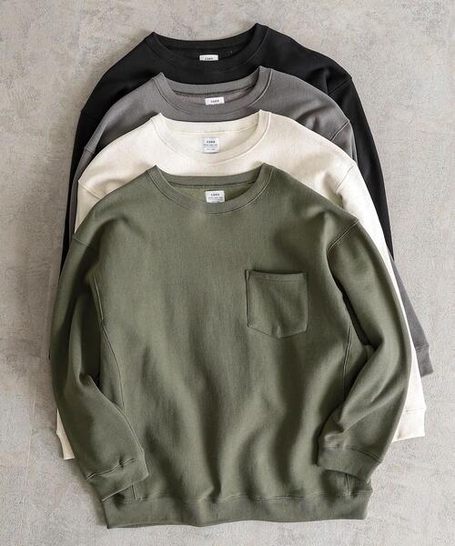 coen(コーエン)の「ヘビー裏起毛クルーネックスウェット(スウェット・メンズ・ブラック/オリーブ/ダークグレー/ナチュラル・SMALL/MEDIUM/LARGE/X-LARGE)」の4枚目の写真