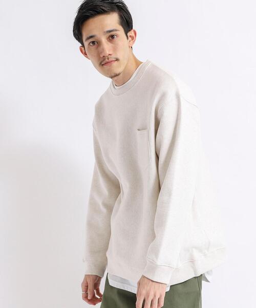 coen(コーエン)の「ヘビー裏起毛クルーネックスウェット(スウェット・メンズ・ブラック/オリーブ/ダークグレー/ナチュラル・SMALL/MEDIUM/LARGE/X-LARGE)」の7枚目の写真