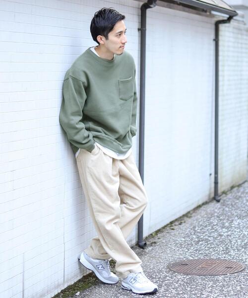 coen(コーエン)の「ヘビー裏起毛クルーネックスウェット(スウェット・メンズ・ブラック/オリーブ/ダークグレー/ナチュラル・SMALL/MEDIUM/LARGE/X-LARGE)」の10枚目の写真