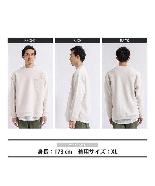 coen(コーエン)の「ヘビー裏起毛クルーネックスウェット(スウェット・メンズ・ブラック/オリーブ/ダークグレー/ナチュラル・SMALL/MEDIUM/LARGE/X-LARGE)」の22枚目の写真