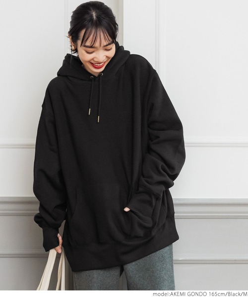 coca（coca）（コカ）の「ふわり～オーバーサイズフーディー（その他トップス・レディース・ブラック/グレー/アイボリー/チャコール/オレンジ・M/L）」の12枚目の写真