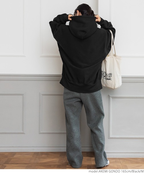 coca（coca）（コカ）の「ふわり～オーバーサイズフーディー（その他トップス・レディース・ブラック/グレー/アイボリー/チャコール/オレンジ・M/L）」の21枚目の写真