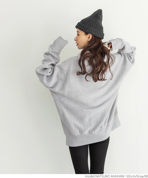 coca（coca）（コカ）の「ふわり～オーバーサイズフーディー（その他トップス・レディース・ブラック/グレー/アイボリー/チャコール/オレンジ・M/L）」の16枚目の写真