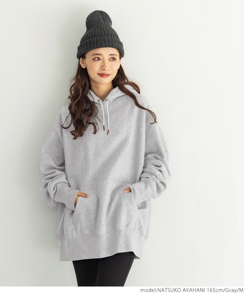 coca（coca）（コカ）の「ふわり～オーバーサイズフーディー（その他トップス・レディース・ブラック/グレー/アイボリー/チャコール/オレンジ・M/L）」の11枚目の写真