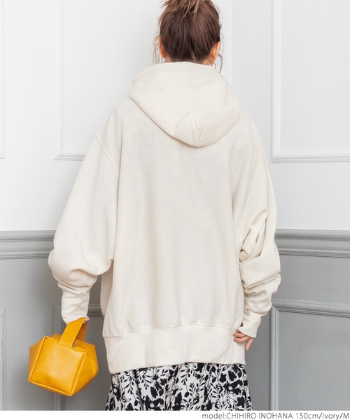 coca（coca）（コカ）の「ふわり～オーバーサイズフーディー（その他トップス・レディース・ブラック/グレー/アイボリー/チャコール/オレンジ・M/L）」の22枚目の写真
