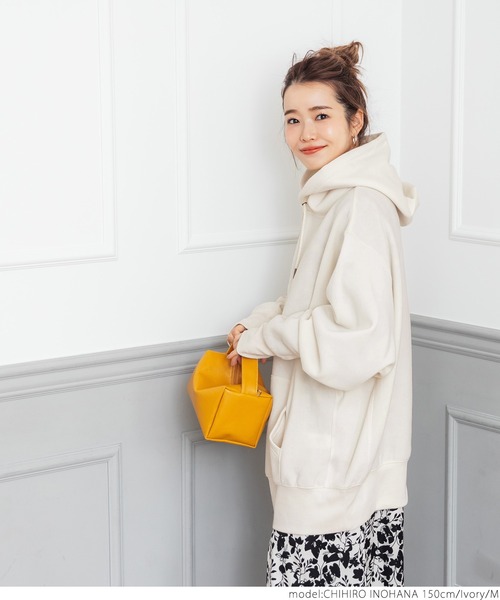 coca（coca）（コカ）の「ふわり～オーバーサイズフーディー（その他トップス・レディース・ブラック/グレー/アイボリー/チャコール/オレンジ・M/L）」の15枚目の写真