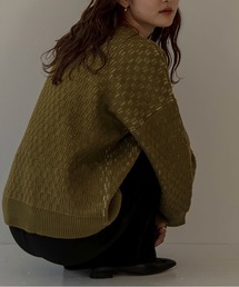 lawgy | reversible pattern knit(ニット/セーター)