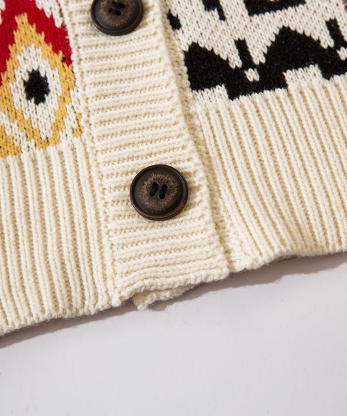 【HOOK】パッチワーク柄ニットカーディガン（カーディガン/ボレロ）｜HOOK（フック）