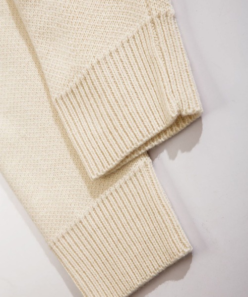 セール】【HOOK】パッチワーク柄ニットカーディガン（カーディガン