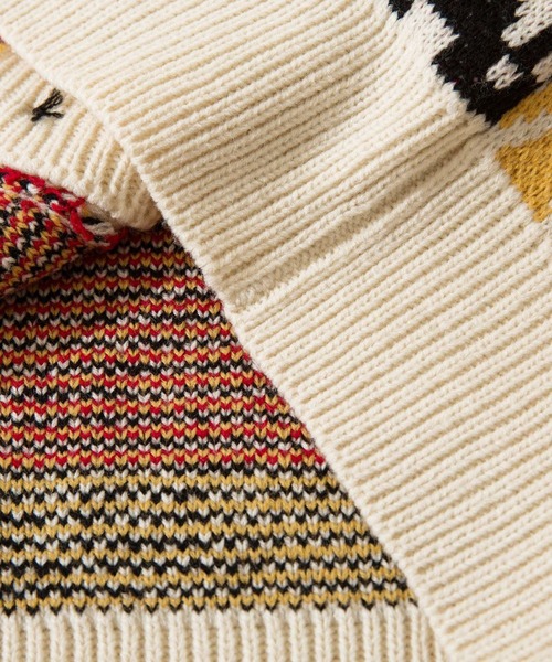 【HOOK】パッチワーク柄ニットカーディガン（カーディガン/ボレロ）｜HOOK（フック）