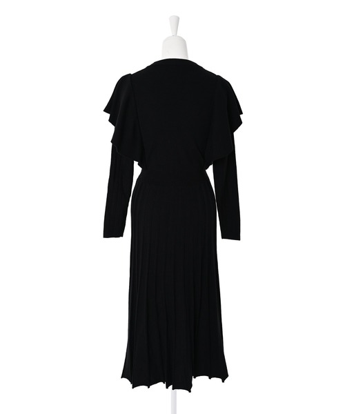 Narcissus（ナルシス）の「【Narcissus】フリルニットワンピース（ワンピース・レディース・ブラック・FREE）」の2枚目の写真