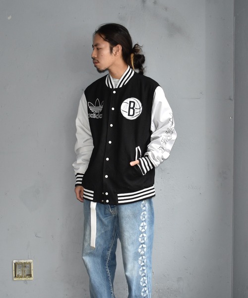 adidas（アディダス）の「【ヴィンテージ古着】adidas/アディダス ウール スタジャン（スタジャン・メンズ・ブラック・LARGE）」の3枚目の写真