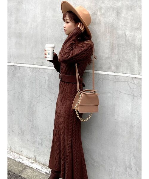 RESEXXY（リゼクシー）の「ブラッシュハット（ハット・レディース・ブラック/アイボリー/キャメル・FREE）」の6枚目の写真