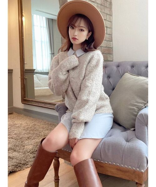 RESEXXY（リゼクシー）の「ブラッシュハット（ハット・レディース・ブラック/アイボリー/キャメル・FREE）」の11枚目の写真