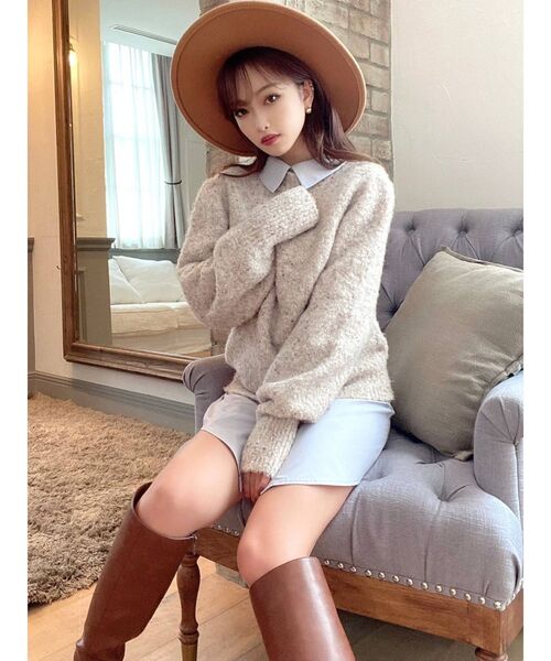 RESEXXY（リゼクシー）の「ブラッシュハット（ハット・レディース・ブラック/アイボリー/キャメル・FREE）」の12枚目の写真