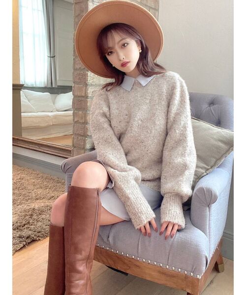 RESEXXY（リゼクシー）の「ブラッシュハット（ハット・レディース・ブラック/アイボリー/キャメル・FREE）」の13枚目の写真