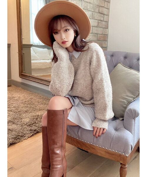 RESEXXY（リゼクシー）の「ブラッシュハット（ハット・レディース・ブラック/アイボリー/キャメル・FREE）」の14枚目の写真