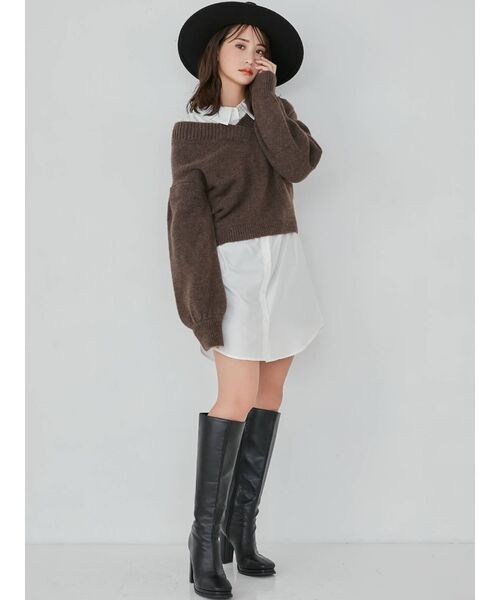 RESEXXY（リゼクシー）の「ブラッシュハット（ハット・レディース・ブラック/アイボリー/キャメル・FREE）」の20枚目の写真