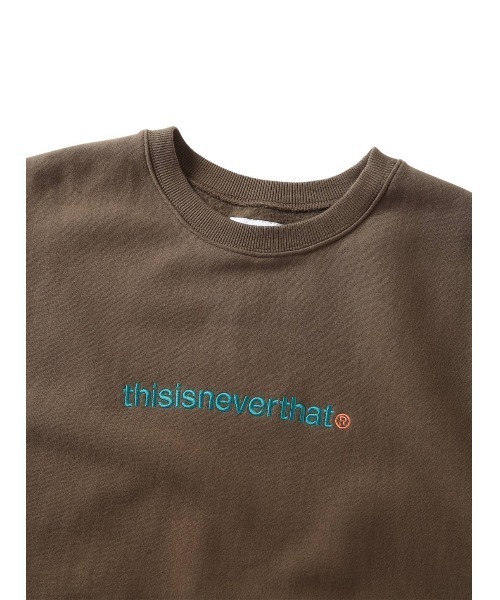 thisisneverthat☆トレーナー スケルトンロゴ オリーブグリーン M
