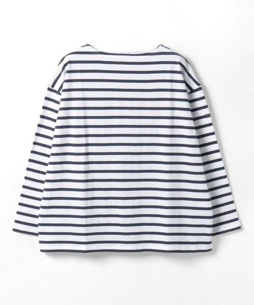 Le Minor（ルミノア）の「【Le Minor(ルミノア)】BORDER  CUTSEW（Tシャツ/カットソー・レディース・ブルー/チャコールグレー/パープル系その他/キャメル・2）」の2枚目の写真