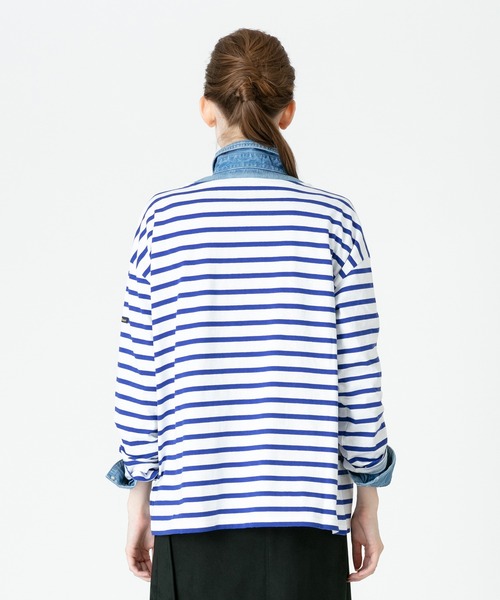 Le Minor（ルミノア）の「【Le Minor(ルミノア)】BORDER  CUTSEW（Tシャツ/カットソー・レディース・ブルー/チャコールグレー/パープル系その他/キャメル・2）」の8枚目の写真