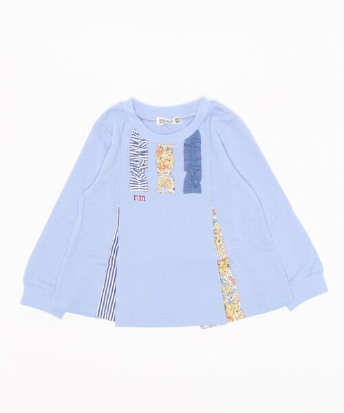 RAGMART（ラグマート）の「ミニ裏毛パッチワークトレーナー（Tシャツ/カットソー・キッズ・ピンク/イエロー/ブルー・110cm/100cm/120cm/130cm）」の7枚目の写真