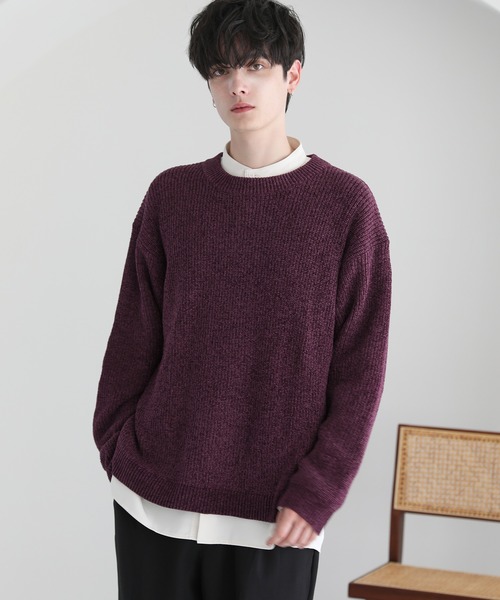 ENNOYクルーネックセーター M 裾ファスナー付きクルーネックセーター（オーバーサイズ） 通販