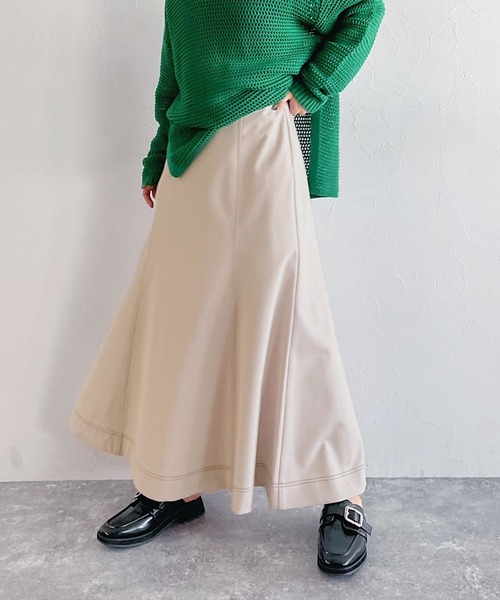 PAGEBOY(ページボーイ)の「スポンジツイルスカート(スカート・レディース・ブルー/グレイッシュベージュ/ブラック・FREE)」の8枚目の写真