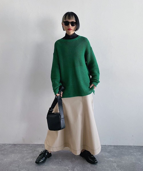 PAGEBOY(ページボーイ)の「スポンジツイルスカート(スカート・レディース・ブルー/グレイッシュベージュ/ブラック・FREE)」の10枚目の写真