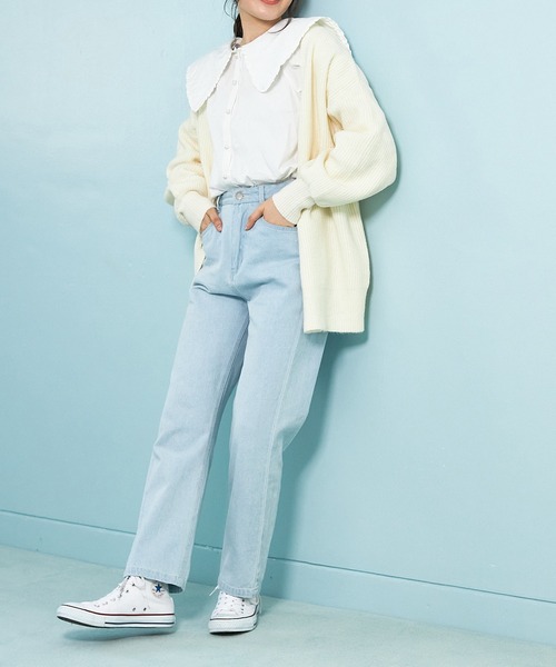 OLIVE des OLIVE（オリーブデオリーブ）の「キルトフリル衿ブラウス（シャツ/ブラウス・レディース・オフホワイト/ワンウォッシュ・FREE）」の17枚目の写真