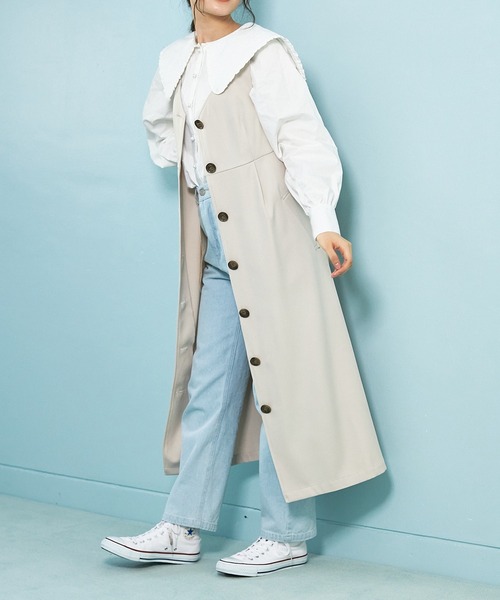 OLIVE des OLIVE（オリーブデオリーブ）の「キルトフリル衿ブラウス（シャツ/ブラウス・レディース・オフホワイト/ワンウォッシュ・FREE）」の20枚目の写真