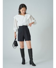 CELFORD セルフォード 紺色ショートパンツ バリエーションタックショートパンツ(ショートパンツ)｜PANTS