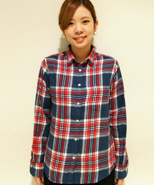 CIAOPANIC TYPY（チャオパニックティピー）の「【ロープライスアイテム】ビックチェックシャツ（シャツ/ブラウス・レディース・オフホワイト/ネイビー/ベージュ・SMALL/MEDIUM）」の3枚目の写真