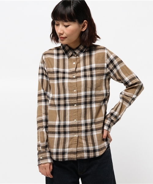 CIAOPANIC TYPY（チャオパニックティピー）の「【ロープライスアイテム】ビックチェックシャツ（シャツ/ブラウス・レディース・オフホワイト/ネイビー/ベージュ・SMALL/MEDIUM）」の14枚目の写真