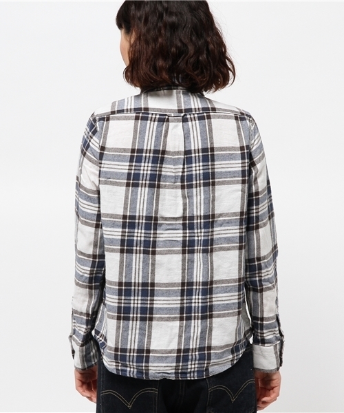 CIAOPANIC TYPY（チャオパニックティピー）の「【ロープライスアイテム】ビックチェックシャツ（シャツ/ブラウス・レディース・オフホワイト/ネイビー/ベージュ・SMALL/MEDIUM）」の7枚目の写真