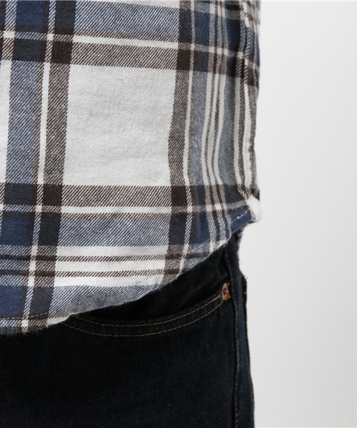 CIAOPANIC TYPY（チャオパニックティピー）の「【ロープライスアイテム】ビックチェックシャツ（シャツ/ブラウス・レディース・オフホワイト/ネイビー/ベージュ・SMALL/MEDIUM）」の10枚目の写真