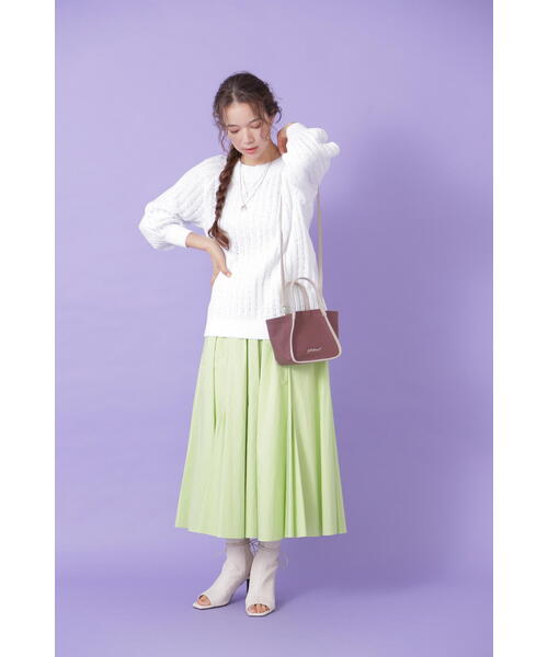 JILL STUART（ジルスチュアート）の「◆パイピングトートバッグ（ショルダーバッグ・レディース・ブラウン/ホワイト・ﾌﾘ-）」の13枚目の写真