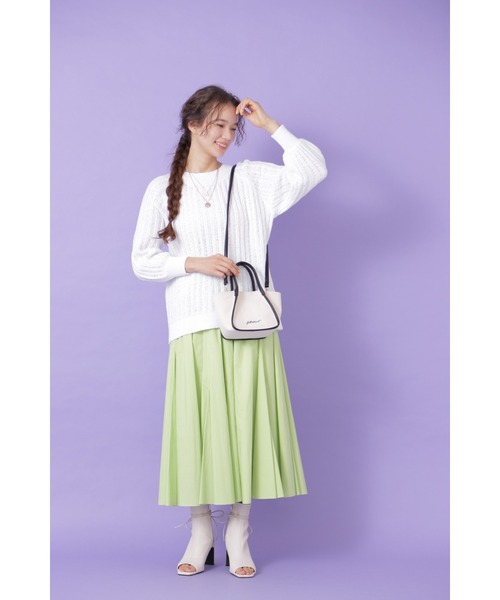 JILL STUART（ジルスチュアート）の「◆パイピングトートバッグ（ショルダーバッグ・レディース・ブラウン/ホワイト・ﾌﾘ-）」の6枚目の写真