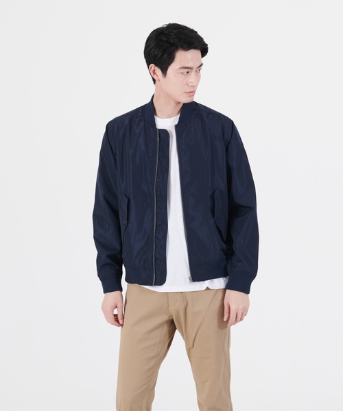 【BLUE STANDARD／ブルースタンダード】撥水 MA-1 ブルゾン ユニセックス（MA-1）｜Blue Standard （ブルースタンダード）