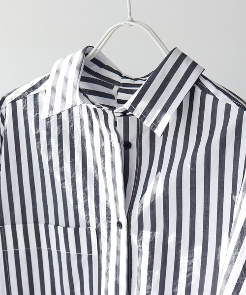 DRESSLAVE（ドレスレイブ）の「asymmetric stripe over shirt