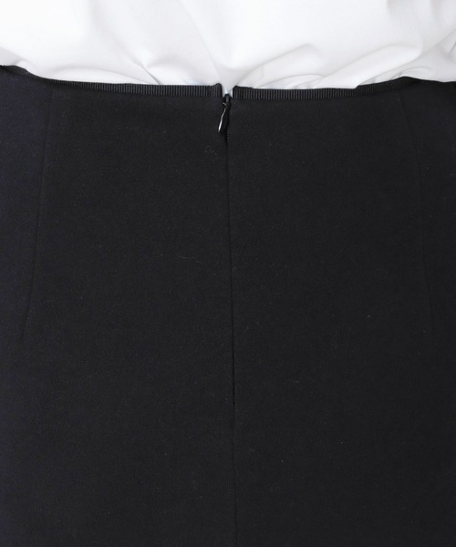 DRESSLAVE(ドレスレイブ)の「boucle cardboard pencil skirt(ブークレストレッチロングペンシルスカート)(スカート・レディース・ブラック/オフホワイト・38/36)」の7枚目の写真