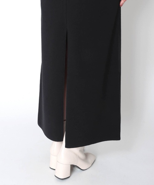DRESSLAVE(ドレスレイブ)の「boucle cardboard pencil skirt(ブークレストレッチロングペンシルスカート)(スカート・レディース・ブラック/オフホワイト・38/36)」の5枚目の写真