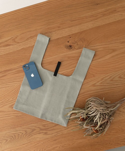 URBAN RESEARCH DOORS（アーバンリサーチドアーズ）の「DOORS LIVING PRODUCTS　コンビニバッグ（エコバッグ/サブバッグ・レディース・ベージュ/ミント・-）」の4枚目の写真