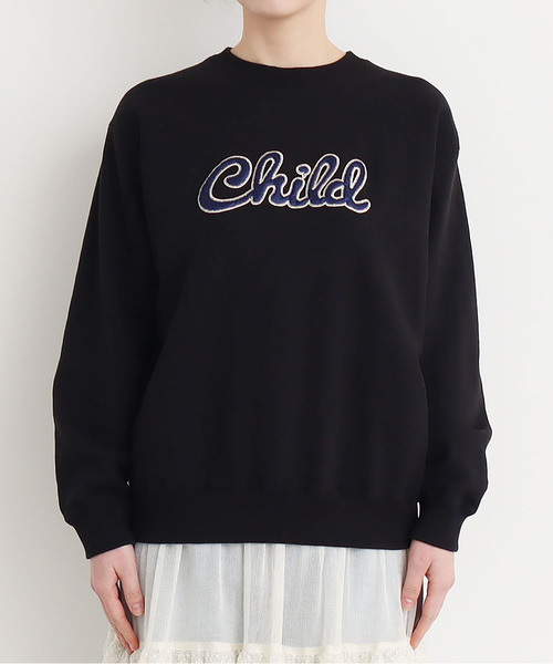 CHILD WOMAN(チャイルドウーマン)の「☆Childサテンアップリケ スウェット(スウェット・レディース・ブラック/グレー/レッド・FREE)」の17枚目の写真