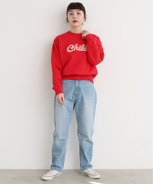 CHILD WOMAN(チャイルドウーマン)の「☆Childサテンアップリケ スウェット(スウェット・レディース・ブラック/グレー/レッド・FREE)」の9枚目の写真