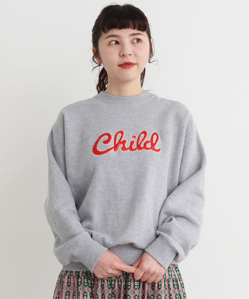 CHILD WOMAN(チャイルドウーマン)の「☆Childサテンアップリケ スウェット(スウェット・レディース・ブラック/グレー/レッド・FREE)」の10枚目の写真