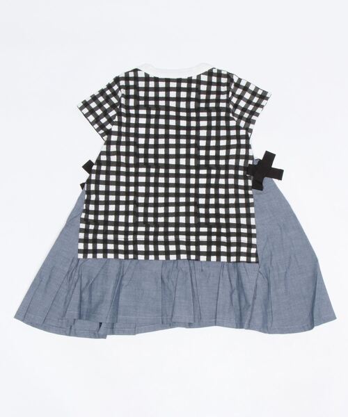 Wonder apartment(ワンダーアパートメント)の「天竺手描きチェックワンピース(ワンピース・キッズ・ブラック・110cm/90cm/100cm/130cm/120cm)」の2枚目の写真